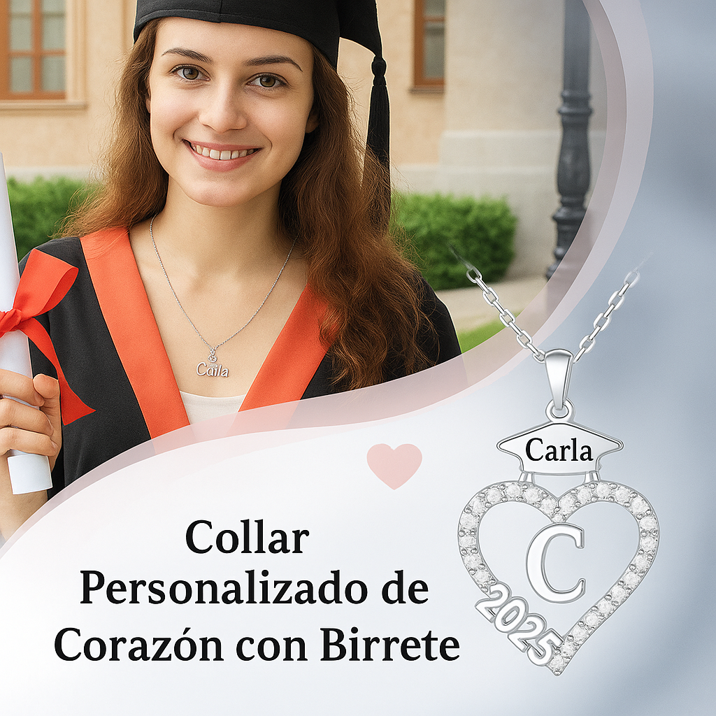 Regalo de Graduación 2025 – Collar Personalizado con Tarjeta Dedicatoria
