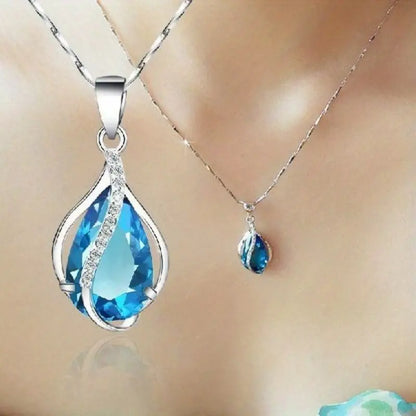 Collar "Gota Aquamarina" - OFERTA 2x1