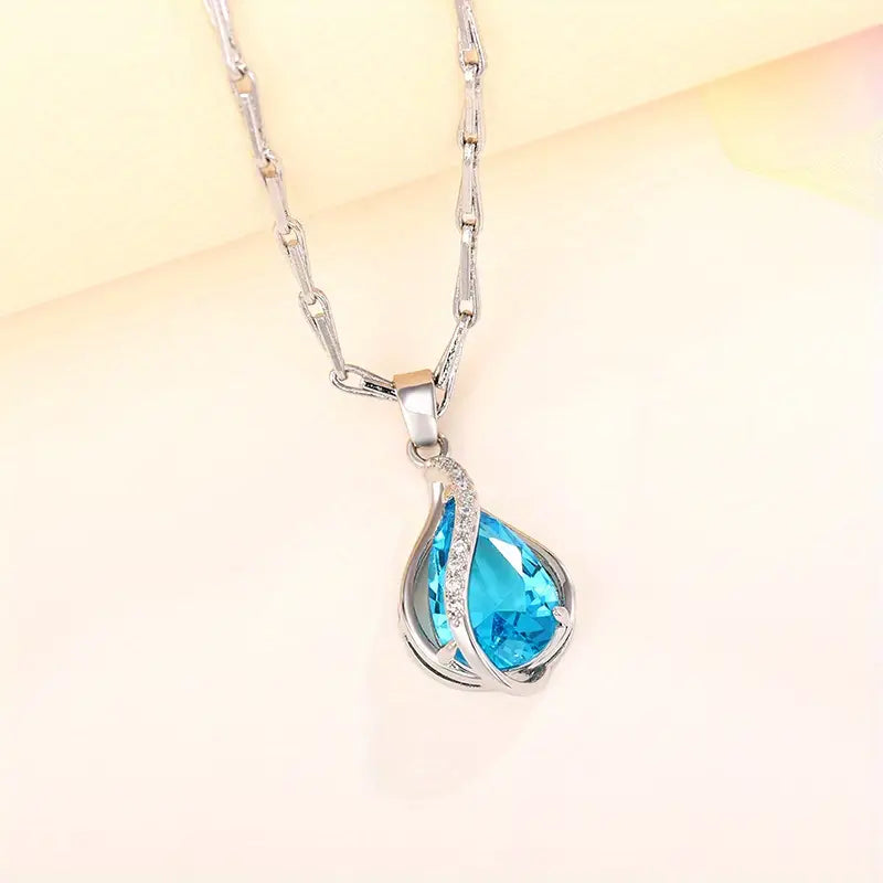 Collar "Gota Aquamarina" - OFERTA 2x1