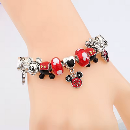 Pulsera de Pandora + 12 Abalorios "MINNIE MOUSE"