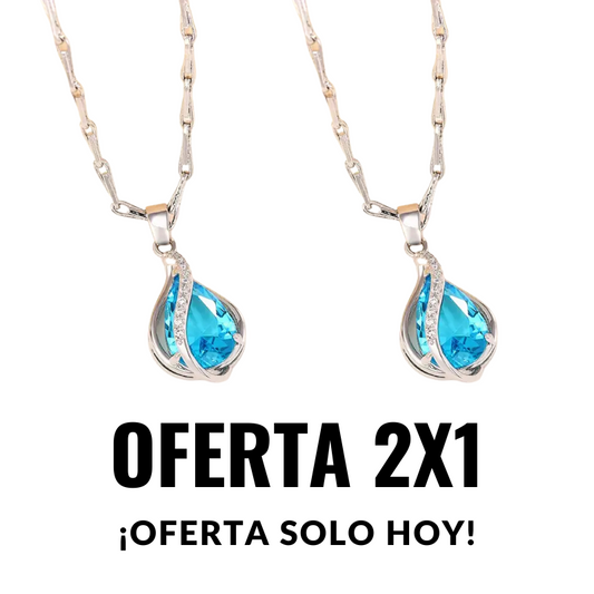 Collar "Gota Aquamarina" - OFERTA 2x1