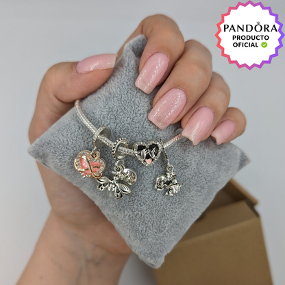 Pulsera de Pandora con 2 Abalorios + 2 DE REGALO